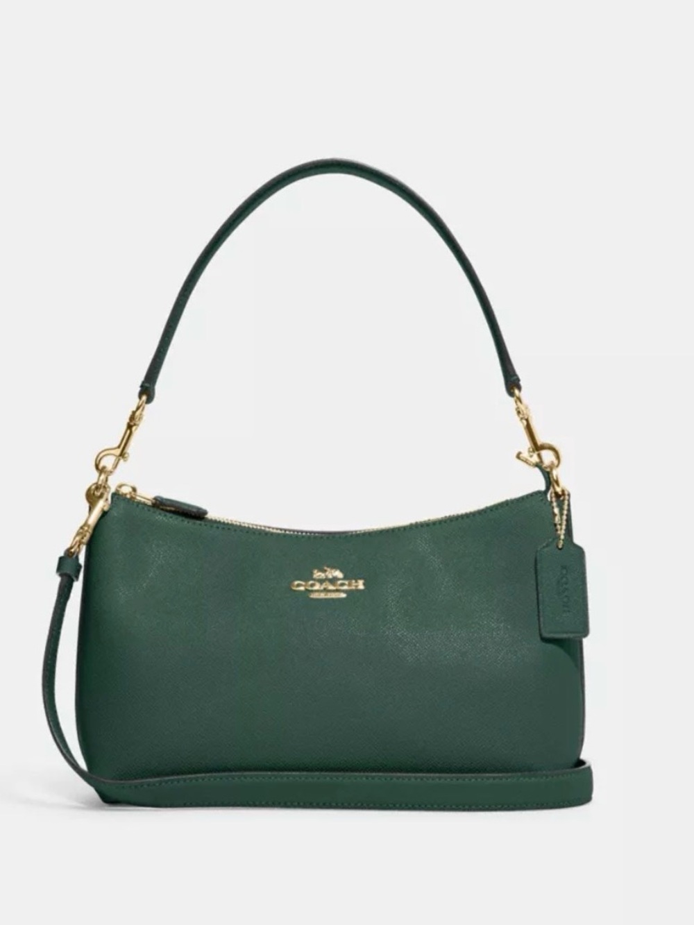 COACH Clara Leather Crossbody Bag w/ removable Pearl Chain and strap